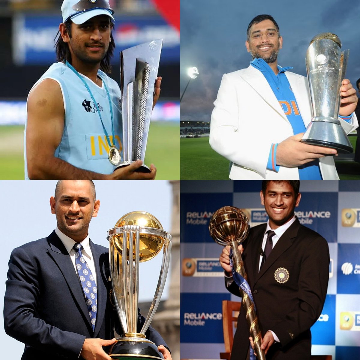 VinayPrakash_'s tweet photo. #INDvsNZ 

ICC Cup won by #Dhoni as a Capt vs ICC Cup won by #Kholi as a Capt. https://t.co/wA9SYwxWau