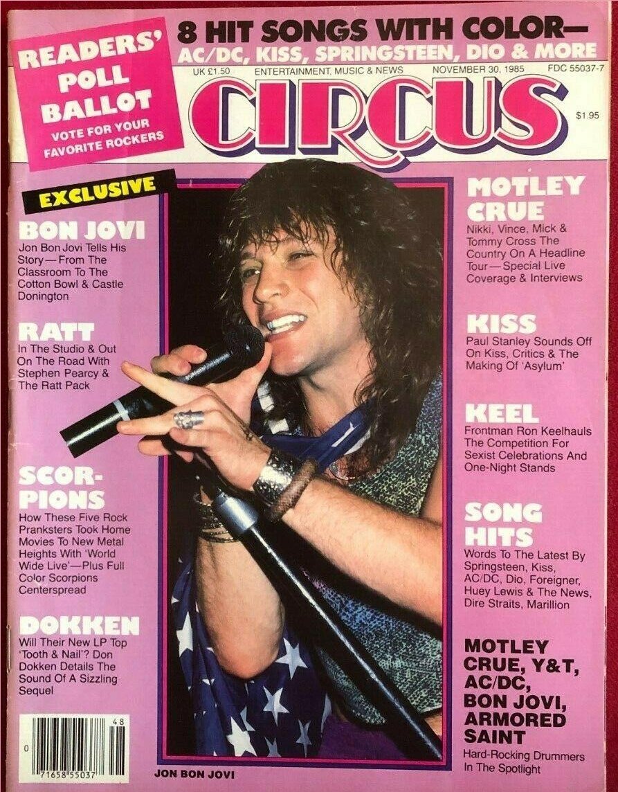 magazine_circus's tweet photo. https://t.co/V4edKuqA36 
#BREAKING #NEWS #JONBONJOVI canceled Miami dates. Tests positive for Covid-10. #CircusMagazine Official Authorized Website by #GeraldRothberg founder editor-publisher Est 1966 
#Vintage #RockandRoll #Circus #Rock #Music Nov 30 1985 #edition https://t.co/YzyKz5DVqE