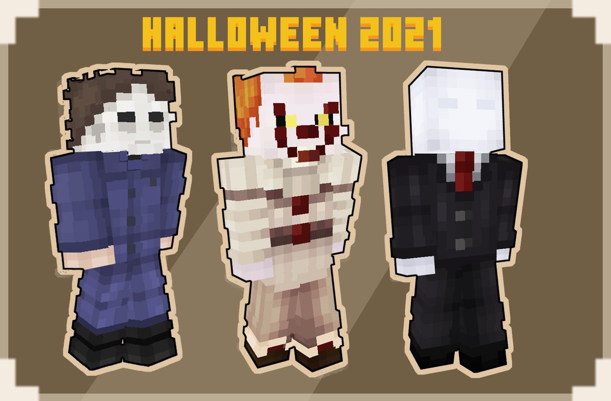 Horror icons in Minecraft 🎃 Happy Halloween everyone! 

#minecraftskins #halloween2021  #Halloween  #Minecraft