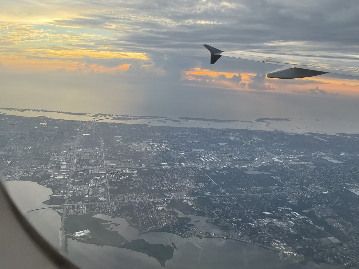 Clearwater Beach and the Tampa bay from the sky. #Florida #sky #PlanetEarth