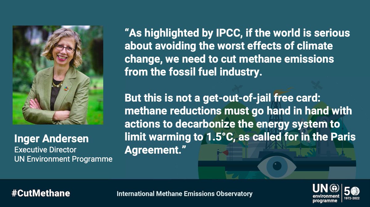 International Methane Emissions Observatory (IMEO) (@methanedata) on Twitter photo “If the world is serious about avoiding the worst effects of #climatechange, we need to cut #methaneemissions from the #fossilfuel industry" <a href="/andersen_inger/">Inger Andersen</a>, Executive Director <a href="/UNEP/">UN Environment Programme</a>
Read about @CH4Observatory's efforts: unep.org/news-and-stori…
<a href="/EU_Commission/">European Commission</a> <a href="/Energy4Europe/">Energy4Europe 🇪🇺</a> “If the world is serious about avoiding the worst effects of #climatechange, we need to cut #methaneemissions from the #fossilfuel industry" <a href="/andersen_inger/">Inger Andersen</a>, Executive Director <a href="/UNEP/">UN Environment Programme</a>
Read about @CH4Observatory's efforts: unep.org/news-and-stori…
<a href="/EU_Commission/">European Commission</a> <a href="/Energy4Europe/">Energy4Europe 🇪🇺</a>