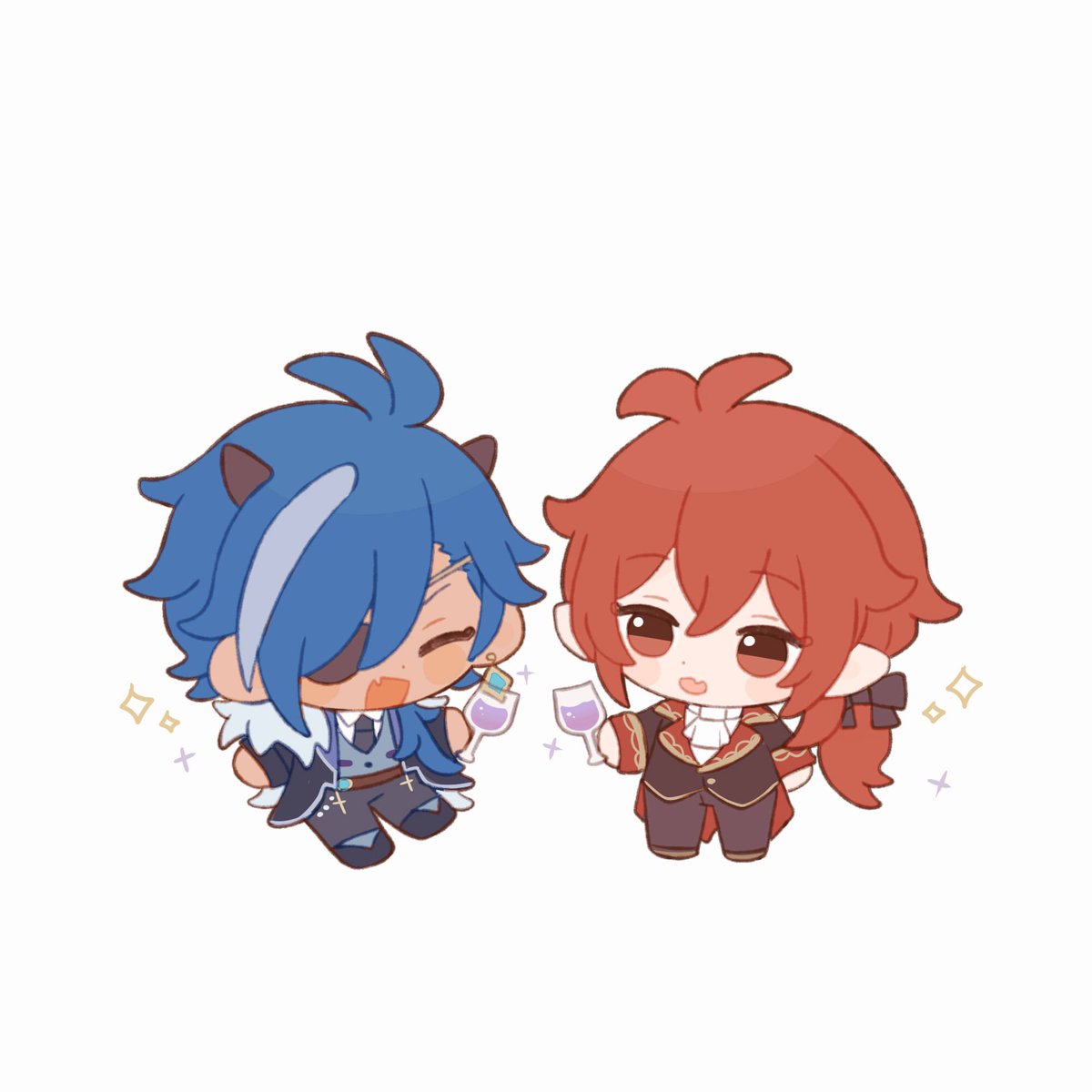 ディルック(原神) ,ガイア(原神) 「😈ガイアとディルック😈 #原 ディルック(原神) ,ガイア(原神) 「😈ガイアとディルック😈 #原