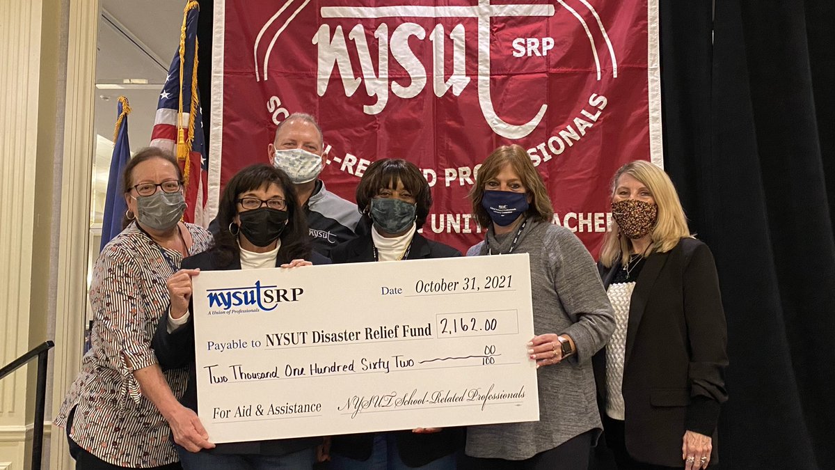 That’s a wrap!  NYSUT SRP’s rocked it all weekend and ended our conference with a $2,162 check for our  NYSUT Relief Fund and a rousing rendition of SOLIDARITY FOREVER. <a href="/AndyPallotta/">Andy Pallotta</a> <a href="/nysut/">NYSUT</a>