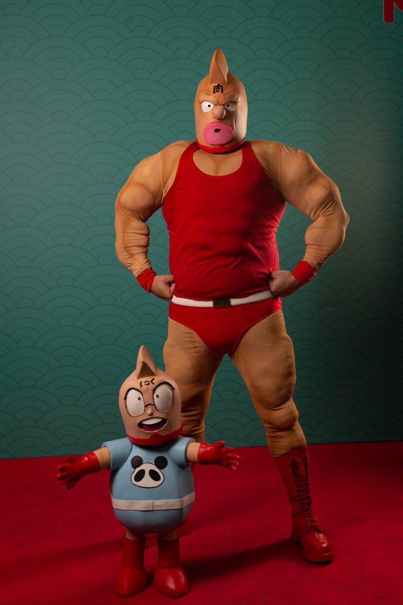FoolyCosplay's tweet photo. Sensei @yude_shimada hope you like our #Kinnikuman cosplays #MUSCLE #GOFIGHT #Buffaloman #2000万パワーズ #20millionpower #KinnikumanGreat @MANGAbcn #27MangaBCN https://t.co/iKv7650e5t