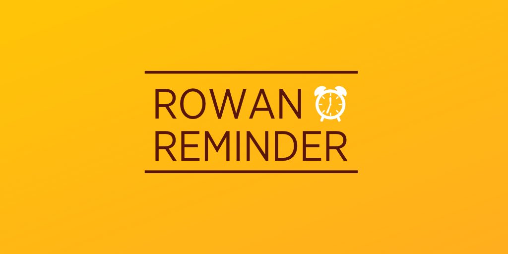 Rowan University on Twitter "Prof Registration Reminder! 🚨