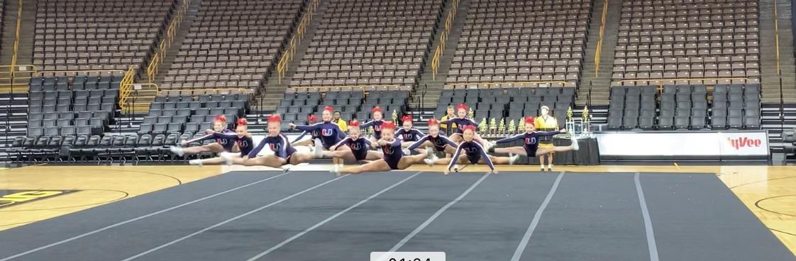 UrbandaleJHawks's tweet photo. The Urbandale Cheerleading Team competed in the University of Iowa's Spirit Spectacular this morning.

The Cheer Dance group took 1st place and the Time Out group placed 5th.

The Cheerleaders compete in the State Championships next weekend at the State Fairgounds. https://t.co/CQcYhO5dmn