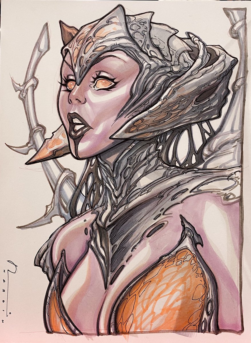 ChadHardin's tweet photo. #HappyHalloween2021 #cetrion #MortalKombat11 #copicmarkersketch #denvercomiccon https://t.co/DBZG5wiYXY