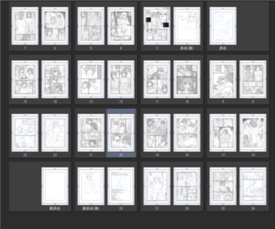 [NSFW]お進捗 2話同人誌版
本文だけでもpixivの倍くらいページあるし、表紙を最初に作っていないというね 