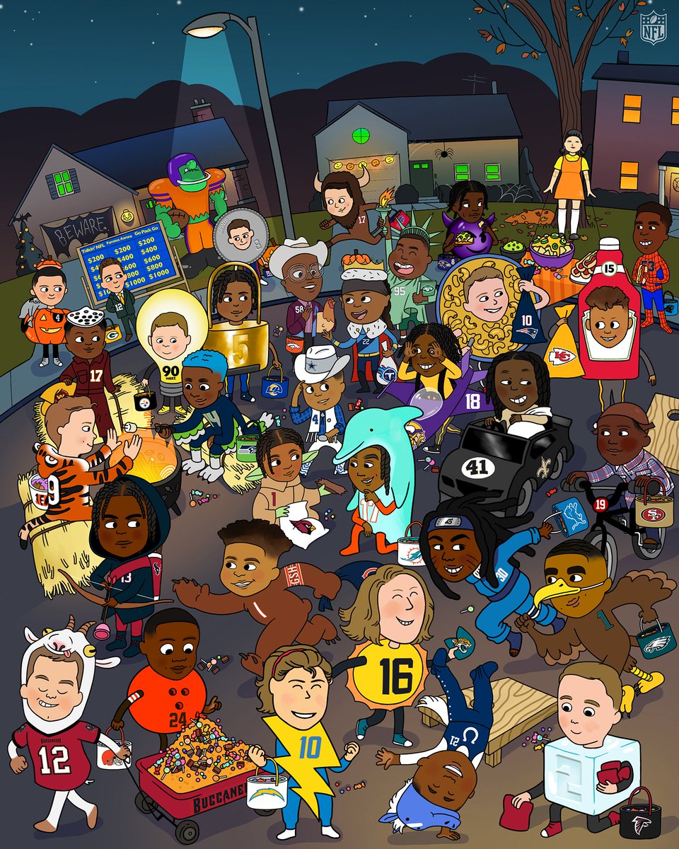 Halloween temalı NFL görseli yayınlandı. #nfl #halloween2021 #Halloween