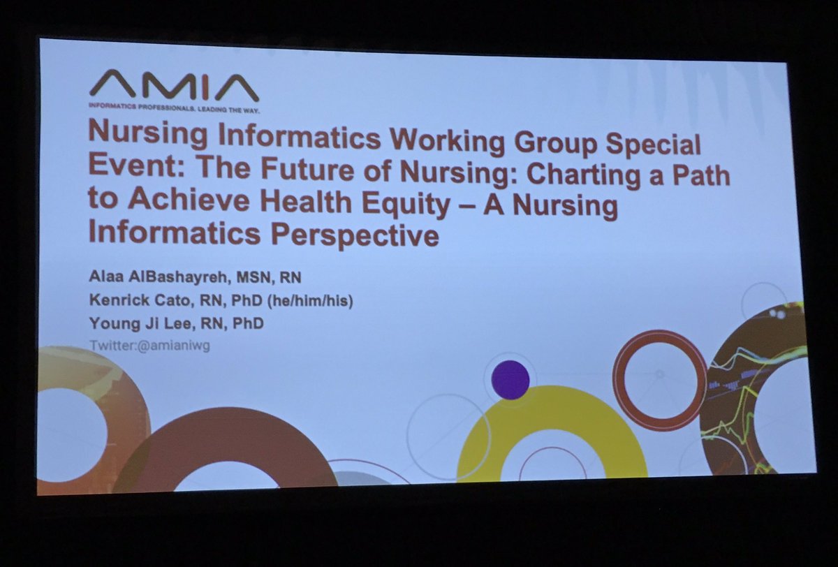 AMIA Nursing Informatics Working Group (NIWG) (@amianiwg) on Twitter photo #AMIA2021 About 60 nurses & friends gather at the #NursingInformatics Working Group Special session. Thanks to <a href="/IowaNursing/">UI CollegeofNursing</a> for sponsoring our healthy breakfast. Wonderful to see colleagues! Judy Murphy <a href="/JudyMurphyHIT/">Judy Murphy</a> starting off the panel discussing Lessons Learned & Future. #AMIA2021 About 60 nurses & friends gather at the #NursingInformatics Working Group Special session. Thanks to <a href="/IowaNursing/">UI CollegeofNursing</a> for sponsoring our healthy breakfast. Wonderful to see colleagues! Judy Murphy <a href="/JudyMurphyHIT/">Judy Murphy</a> starting off the panel discussing Lessons Learned & Future.
