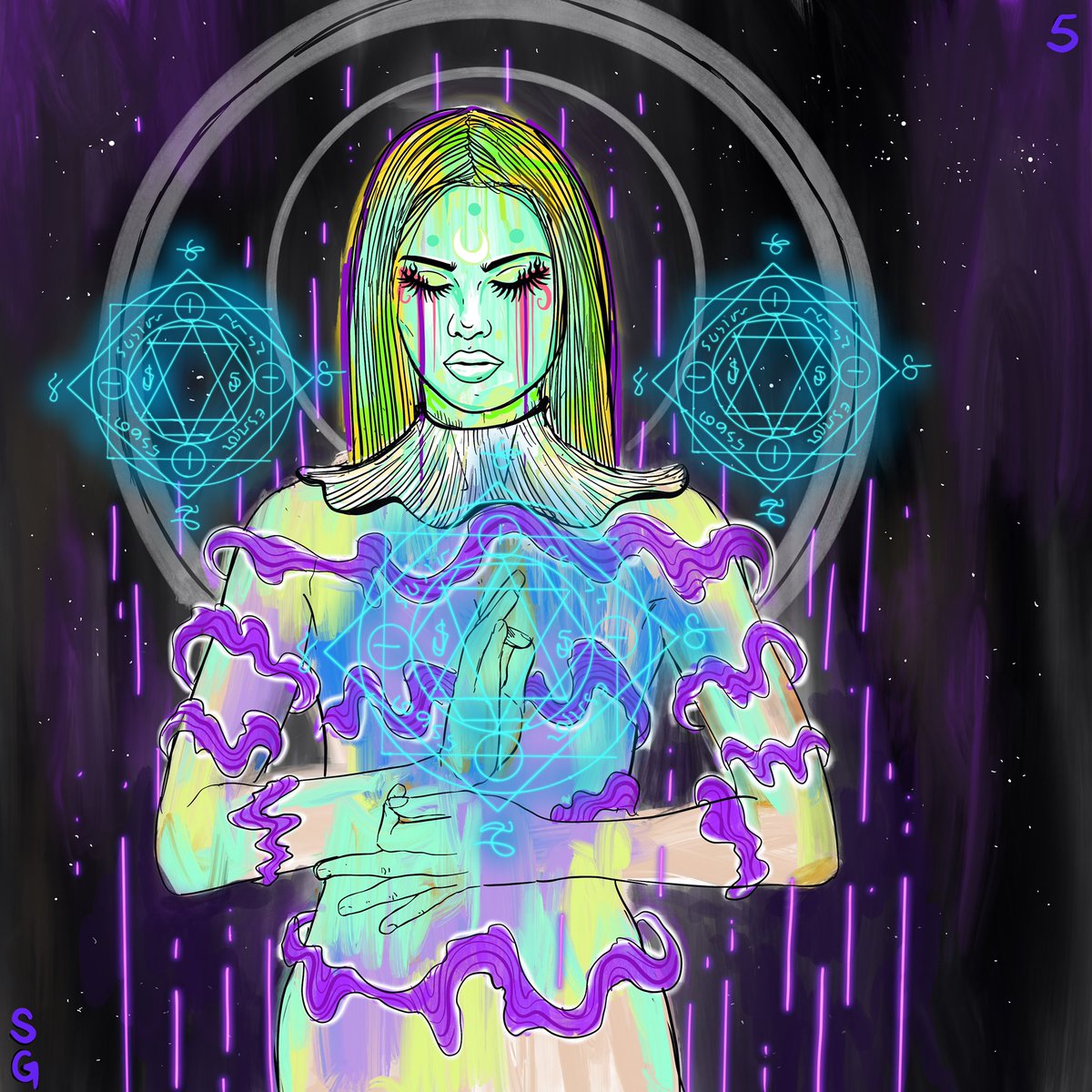 SadgirlsNft's tweet photo. One FREE Guardian to one random person, who Follows and Retweets within 48 hrs.

-Tweet something about Sadgirls Galaxy 🪐🧑‍🚀🤝  happy Halloween and Sadgirls Sunday ! https://t.co/cFZ1GAezA0