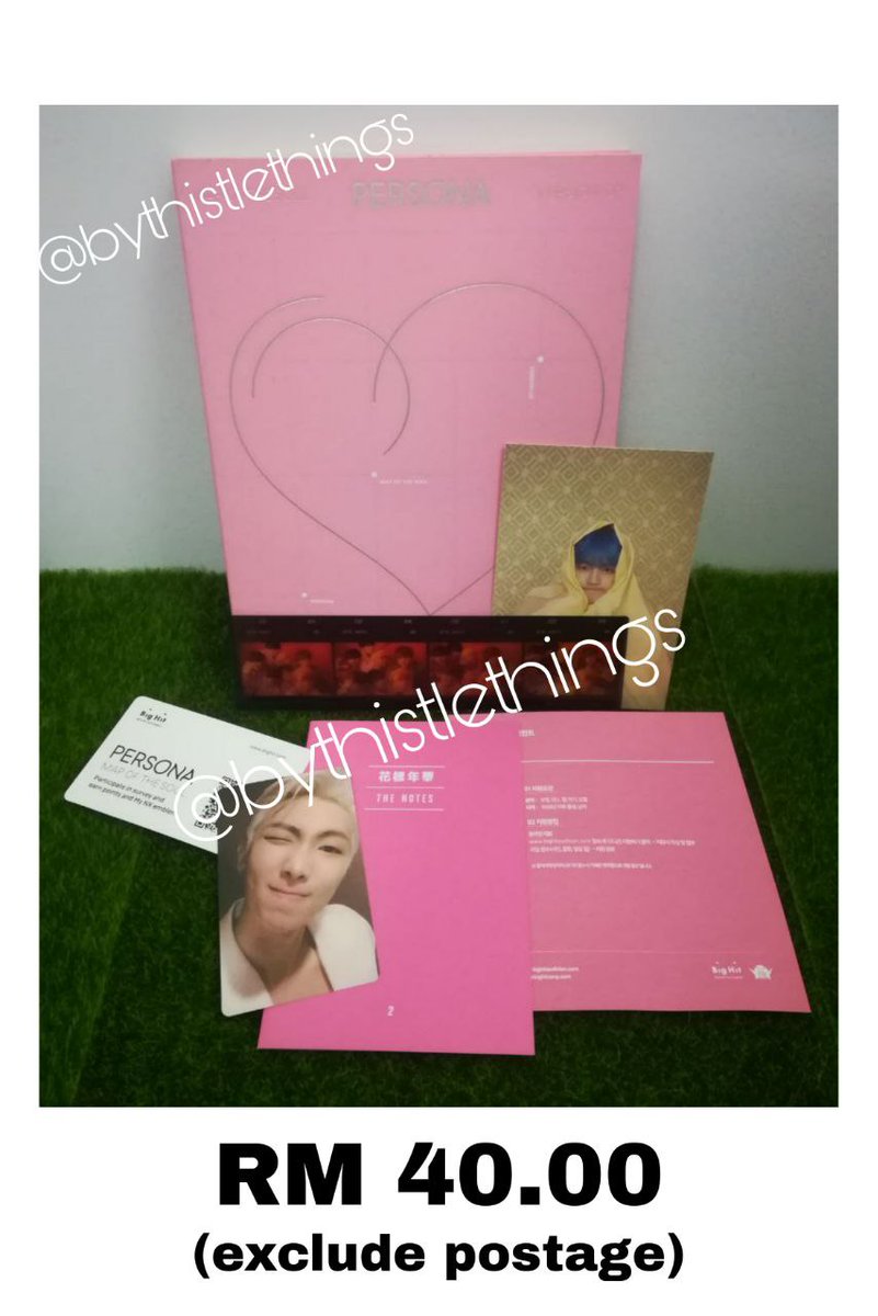bythistlethings's tweet photo. [WTS] 🇲🇾 MY ARMY Only 🙏

I want to let go some of my BTS items. 

The Price does not include Postage..

1) BTS Persona Album Ver 2 (Condition 7/10)
2) BTS HYYH Part 2 (Condition 6/10)

Help RT 🙏
#BTS  #BTSARMY https://t.co/25pYPBI4x8