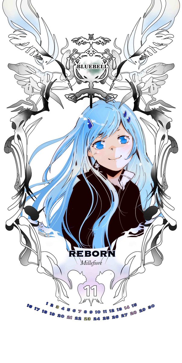 天野明先生より描き下ろしイラスト ブルーベル 11月カレンダー解禁