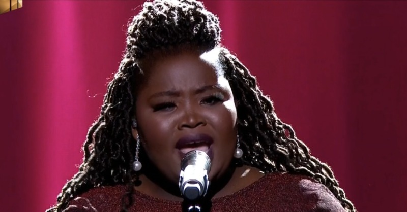IdolsSA's tweet photo. Karabo is in, and she celebrated with this MASSIVE #IdolsSA performance of "And I'm Telling You" by Jennifer Hudson! You can celebrate too, by voting for Karabo when the lines open in just a few!