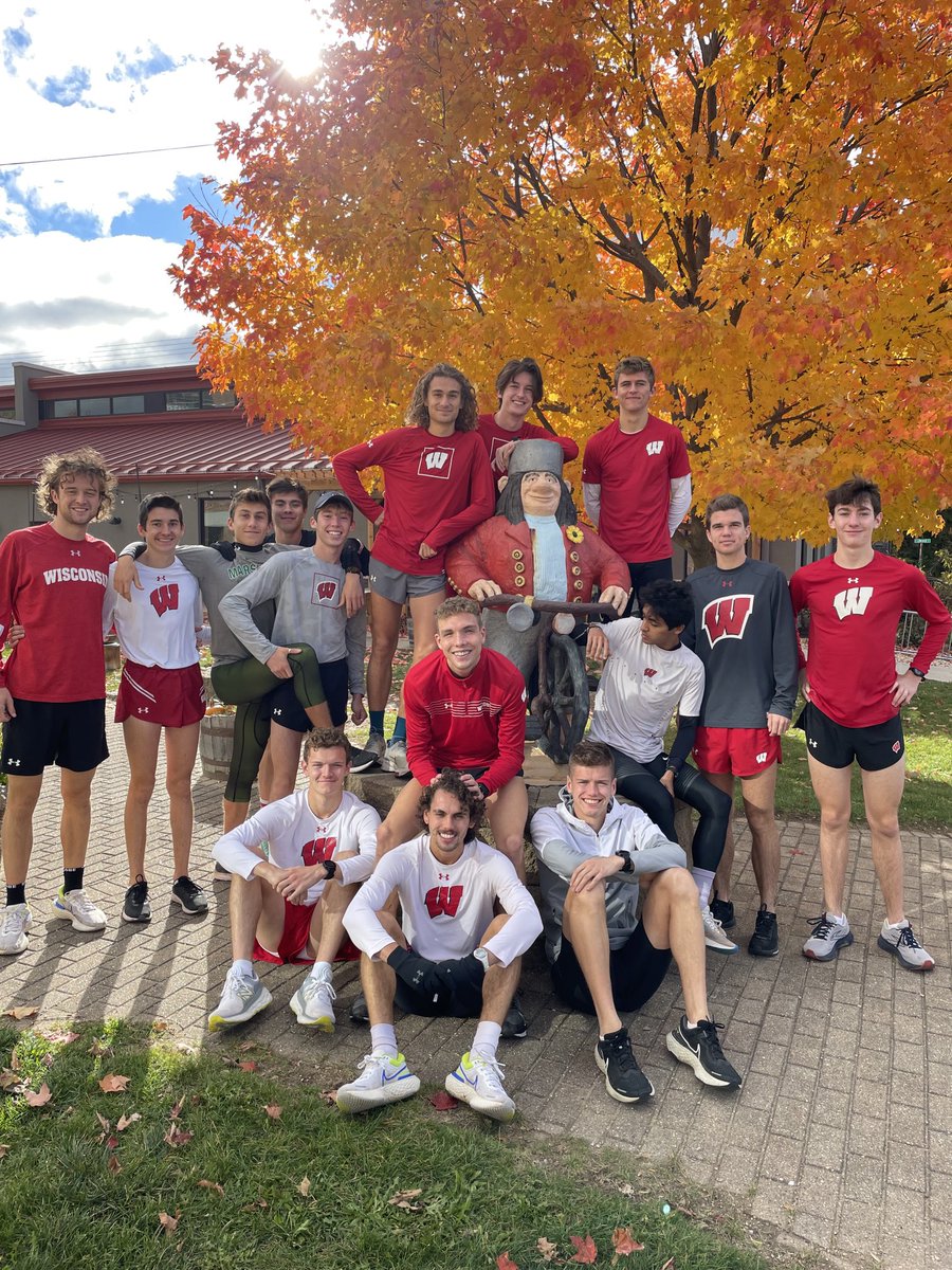 There are no Grumpy Trolls here today. Just happy BIG Champs before our long run from Mt Horeb to Verona on a beautiful fall Sunday #Military Ridge Trail