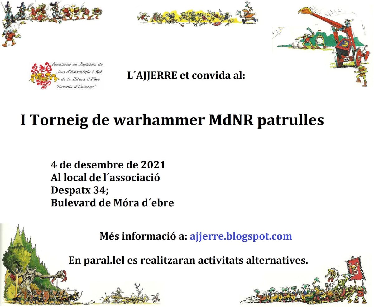 El proper 4 de desembre organitzem un minitorneig... t'hi atreveixes? ajjerre.blogspot.com🏹🏹🏹🌄