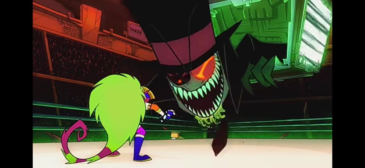 ZatyrLucy's tweet photo. BH: Doc, bring me back Demencia
Flug: ay boss... 
BH: NOW!

Isnt this sweet? I mean, I know Demencia is important for BH's plans, but this is the first time he actually shows concern over her. https://t.co/m9UUoSu68y