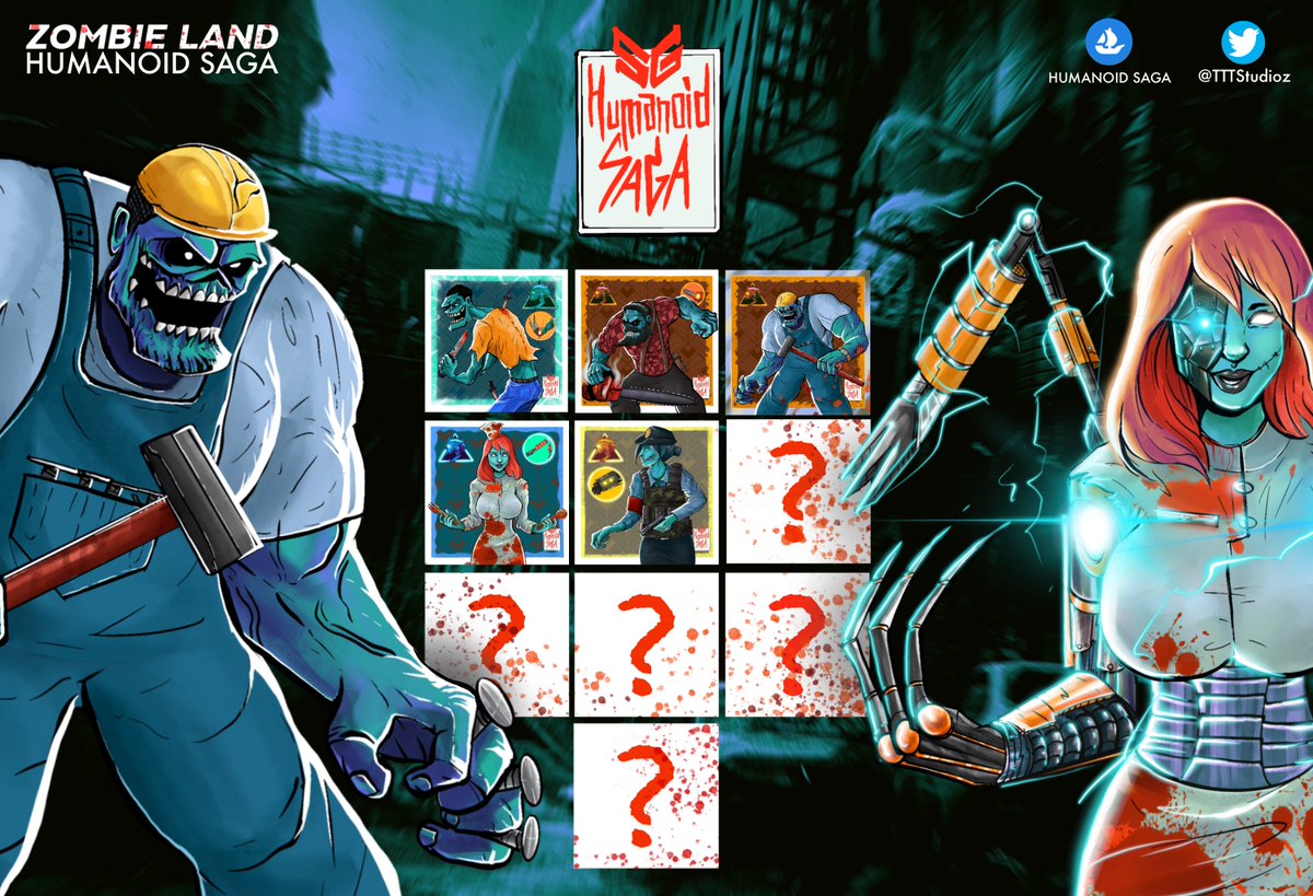 Special drop for Halloween Night, Zombies collection #HumanoidSaga #Zombies #Halloween
And Special Song newly composed for the collection!
opensea.io/collection/hum…
discord.gg/nMS5BeayWS