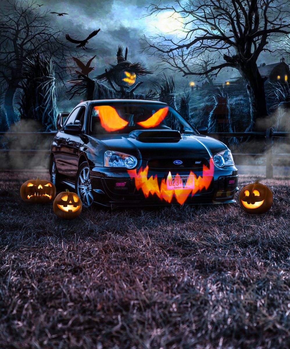 Красивая машина Happy Halloween
