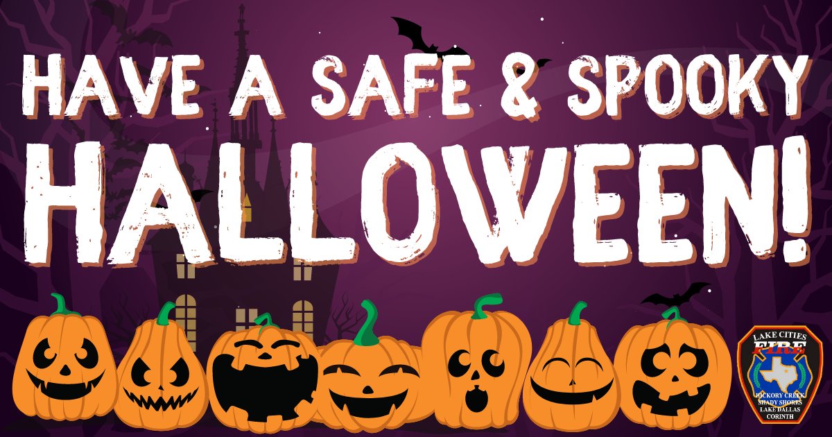 LCitiesFD's tweet image. Happy Halloween, Lake Cities! We hope everyone has a safe and spooky night!