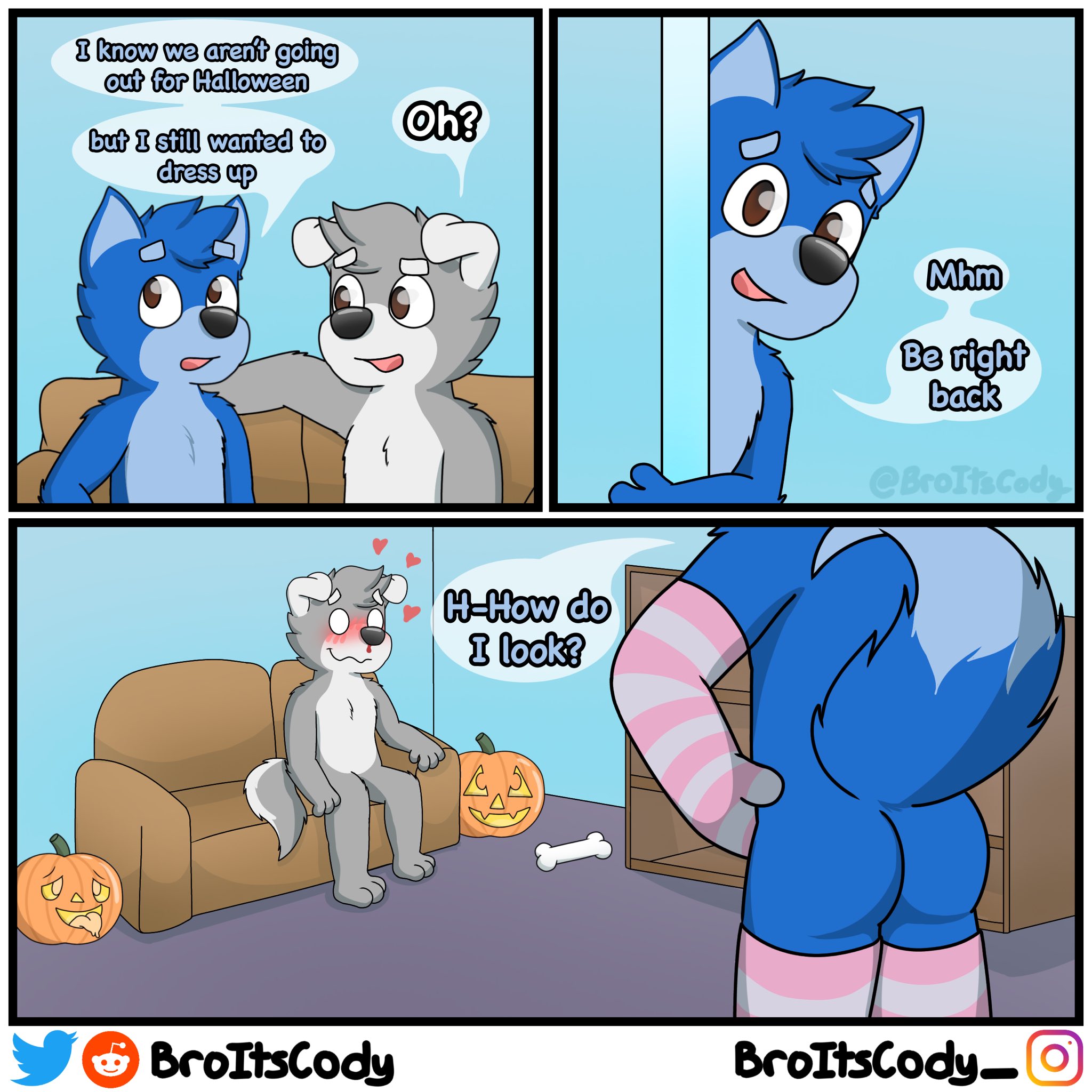 ☁️CODY☁️ on X: Halloween 🎃👻😳 furry furryartwork furryartist  furryfandom furrycomic comic t.cocFRcR4wwHb  X