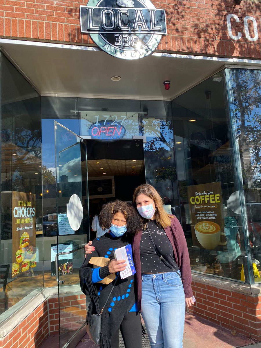 juliaforboston's tweet photo. Out in #westroxbury #ward20 engaging voters and supporting #local338 Cafe.
Two more days to get #allmeansall voters to the polls!
Let's go #22for22
#mejiamovement https://t.co/BnfMbmVTNz
