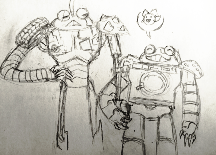 PolterZeitz's tweet photo. amphibia s3 spoilers // amphibia spoilers //

-
-
-

a silly pencil &amp; paper doodle bc i really liked cloak-bot :( i simply think frobo should have taught them to be a Friend and hold hands #amphibiaspoilers #amphibiaseason3 #amphibia https://t.co/E1CFmr6K9c