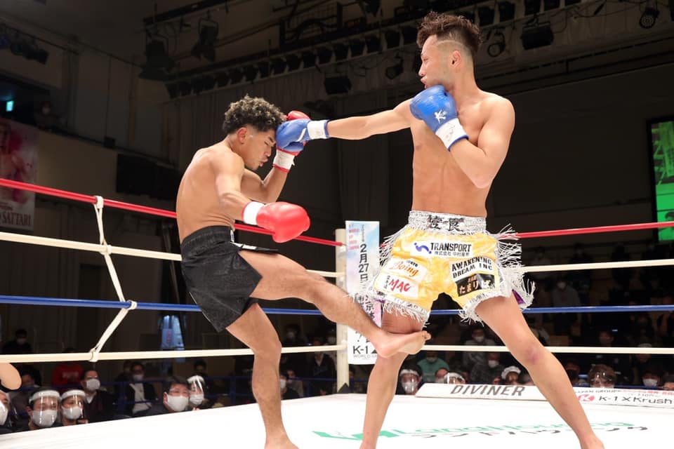 flyskygym's tweet photo. #krush130 試合結果⭕️林勇汰1RKO勝ち🙌お帰り勇汰〜😭この2年沢山我慢して来た結果がKO勝ちという最高の結果や進化した姿をご家族・応援してくれた皆さんに見せる事が出来て本当に良かった👏本日も沢山の応援有難う御座いました🙏「一夜明け会見」今日涙で話せなかった分楽しみにして下さい😁 https://t.co/04LEdhDFme