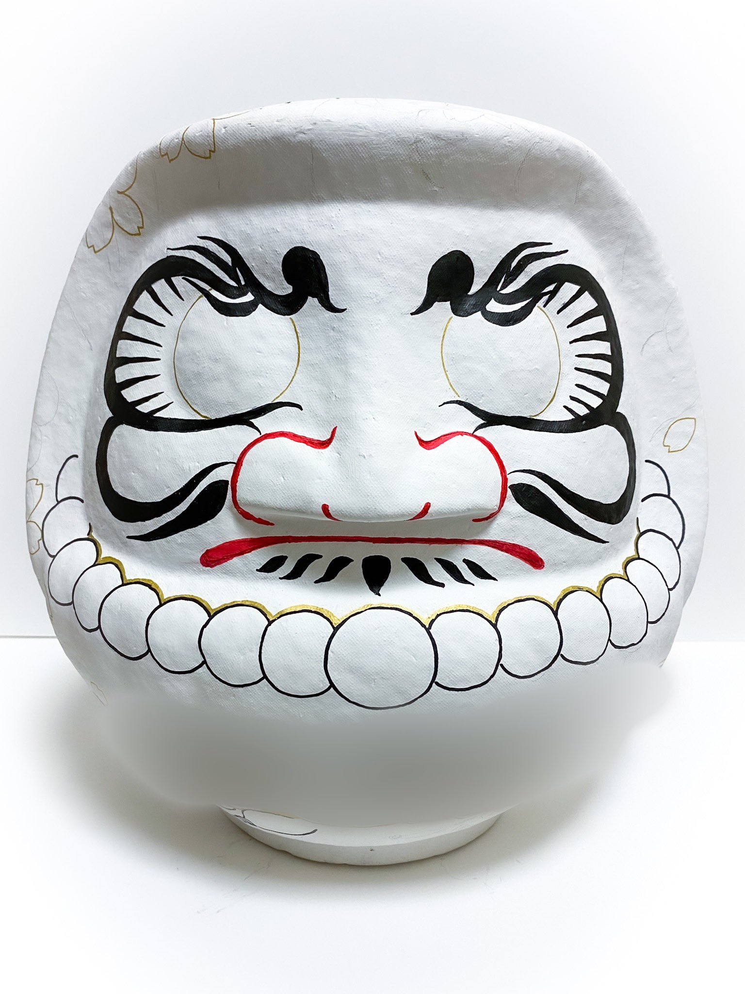 Japanese Art 蘭 オーダー品 開運数珠達磨 鶴亀総柄 ちょっと進んだ Daruma Doll Darumaart だるま ダルマ 刺青 タトゥー Tattoo Japanese Tattoo Artwork Irezumi 手描き アート Illustration イラスト だるまアート 達磨 Daruma Tattoo
