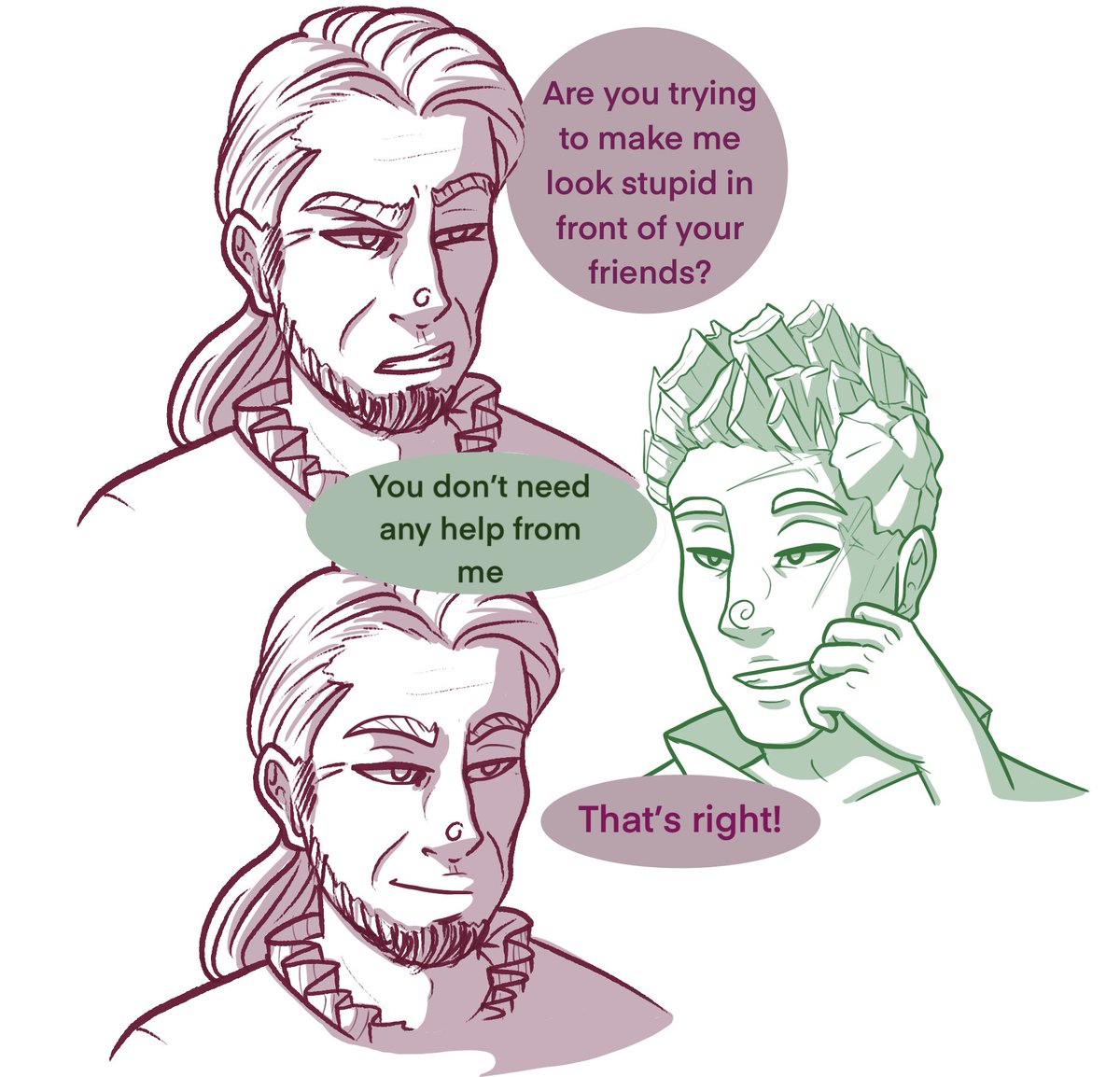 wompertson's tweet photo. Ashton busting bertrand’s balls all session was killing me I stg 

#CriticalRole https://t.co/L4PFjqPvLG