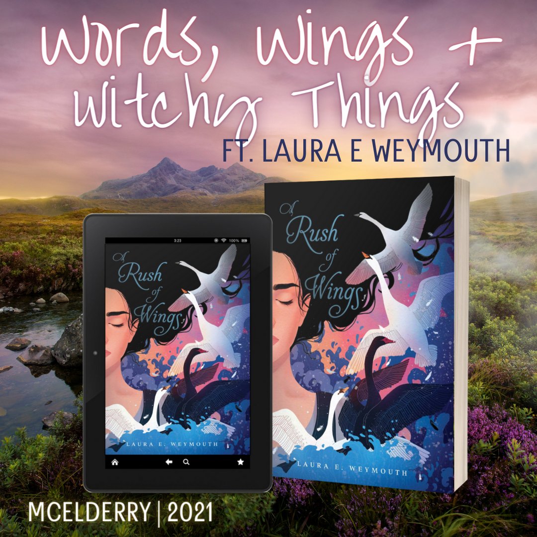 writersunlocked's tweet photo. I (@strayhag) was so excited to get my grimy little paws on an ARC of @lauraeweymouth's gorgeous A Rush of Wings. Unfortunately, its release date got pushed to Nov. 16th BUT that just means you have more time to preorder it and listen to our interview with the author tomorrow! https://t.co/GE9xBMB7TS