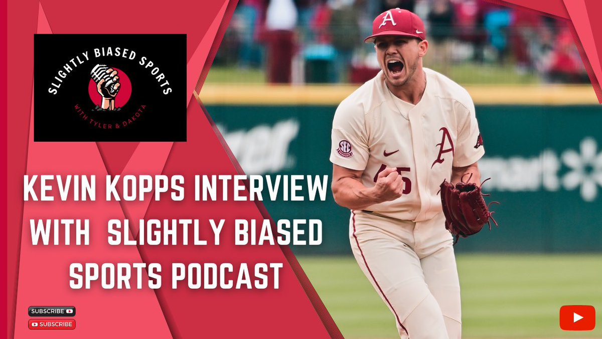 Slightly_Bias's tweet photo. Y’all wanna see our interview with @KevinKopps? Go check it out on YouTube! It was a BLAST talking with Kevin who’s an incredible baseball player but an even better person. Well what are you waiting for?? Go check it out!!! #wps #hogs #calltheKopps 

https://t.co/si7Smzd8NS https://t.co/6xyyzD1eK0