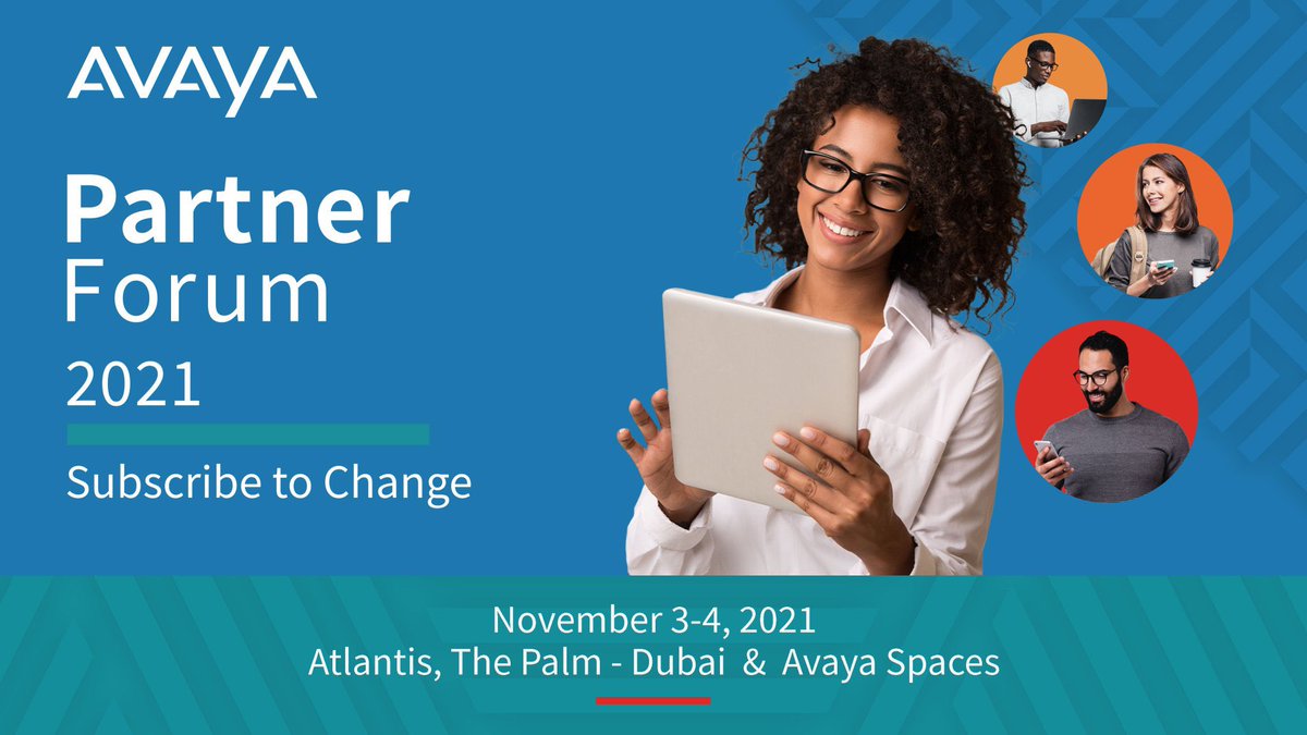 hamzadba's tweet photo. Are you ready to #SubscribeToChange? Join us at the Avaya Partner Forum and discover the new ways we’re enabling our partners to use Avaya OneCloud to compose the solutions our joint customers need as they address changing demands: https://t.co/JEHbnJ48Es https://t.co/Z98WQTdzJ0
