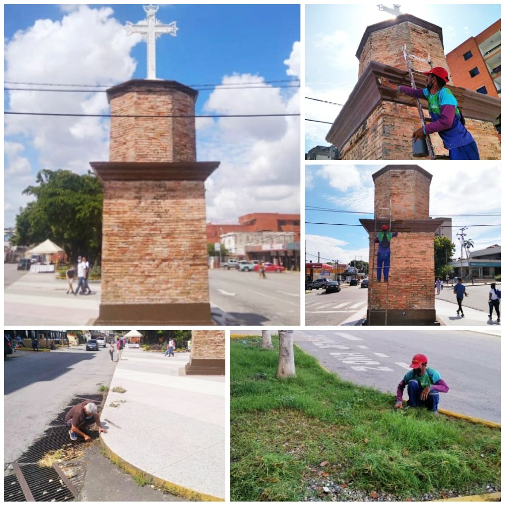 #31Oct | La Alcaldesa Mirna Vies realiza trabajos de Limpieza, Desmalezamiento y Mantenimiento en la Plaza La Cruz, Parroquia Cabudare, a través de IMFRAVIHPAL. #JuntosYJuntasEsMásSencillo @PalavecinoAlcd