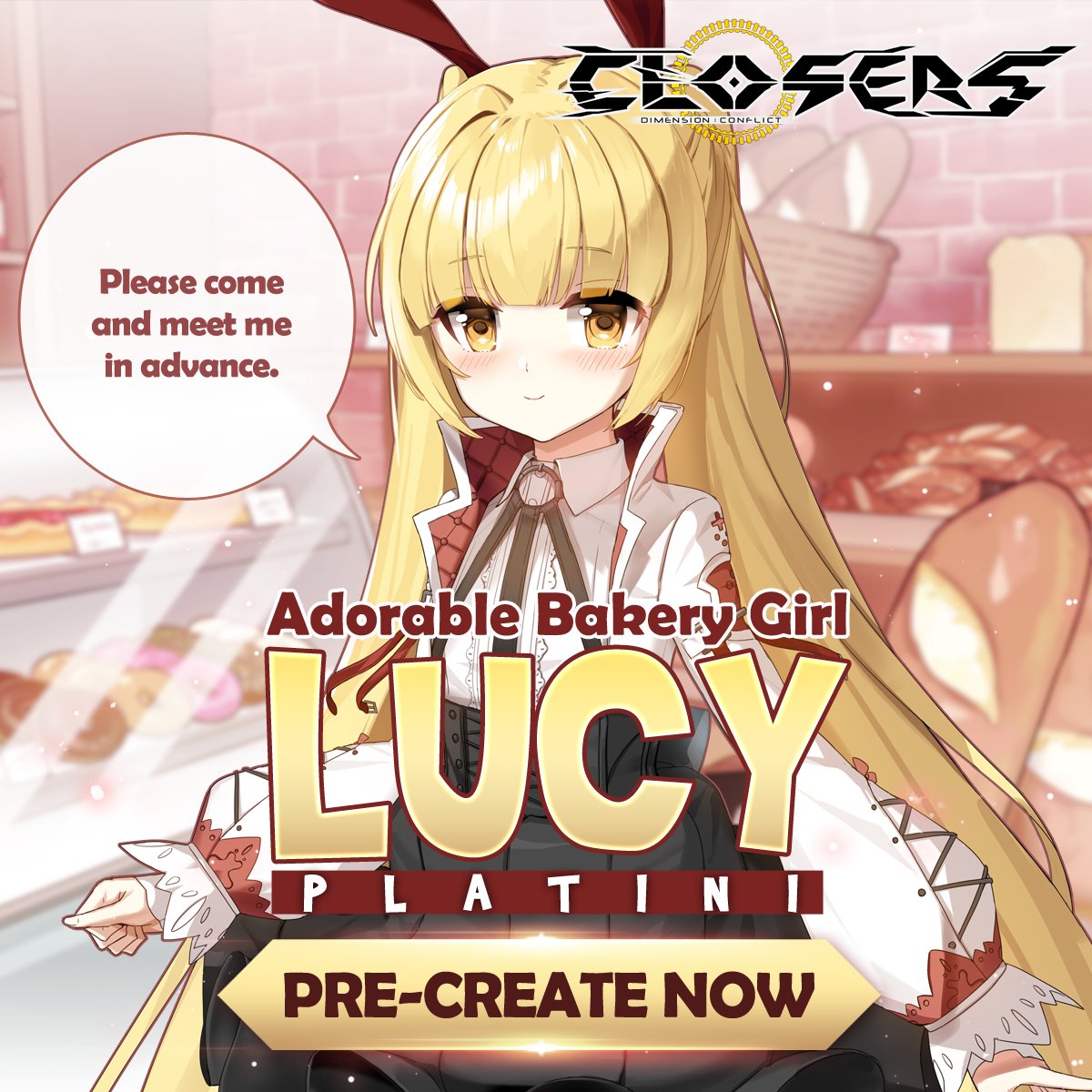 ClosersGame's tweet photo. The cute but dangerous Lucy is here!

Make sure to accept her invitation to Pre-create on November 3rd.

Don't miss the events and grab the Starter Pack!

Read more about it here: https://t.co/q7oPY64Nv2

#lucy #rattus #newcharacter #precreate #closers #ClosersOnline #naddic https://t.co/iPGUtJ370z
