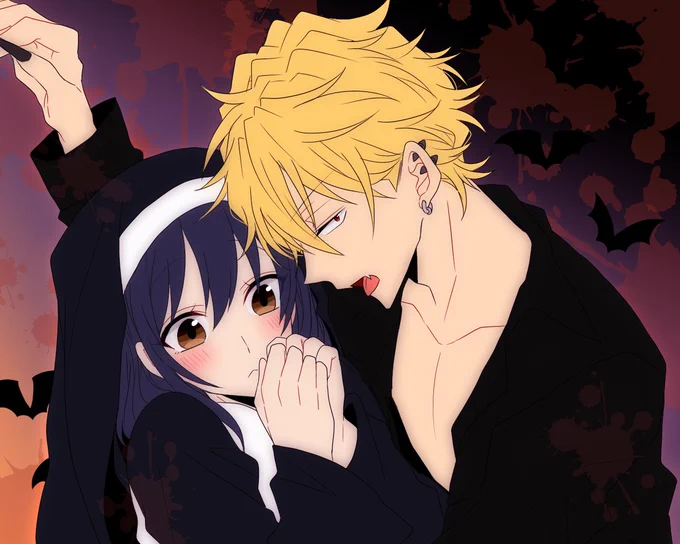 これはハロウィンのらくがき🎃(遅刻) 