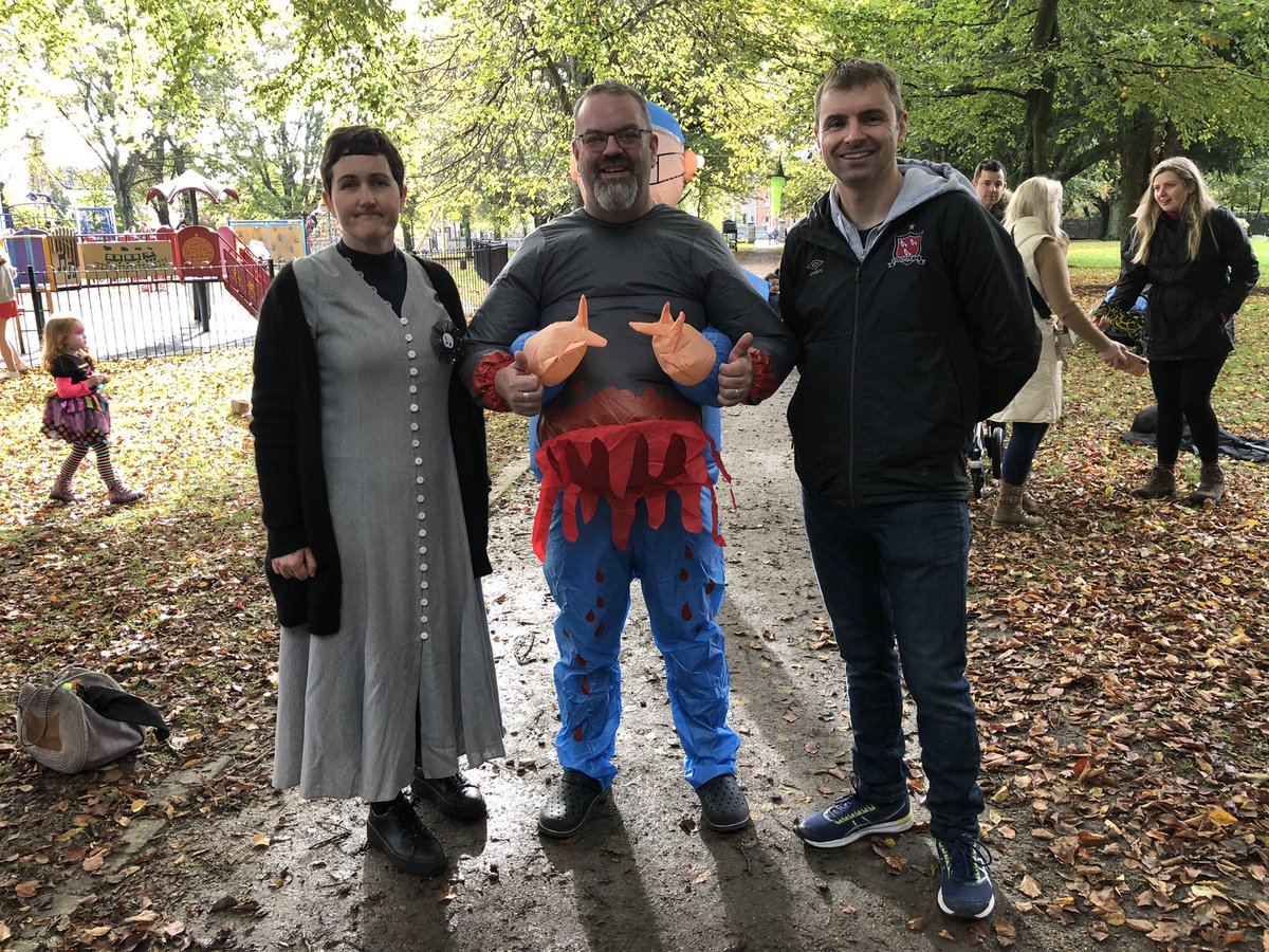 ROMurchu's tweet photo. Well done to Nicki, Alan & all the team at #Turas Addiction Counselling Service for a really successful #SpookyTrail in St. Helena’s Park in #Dundalk earlier. https://t.co/YCXhIR9x6j