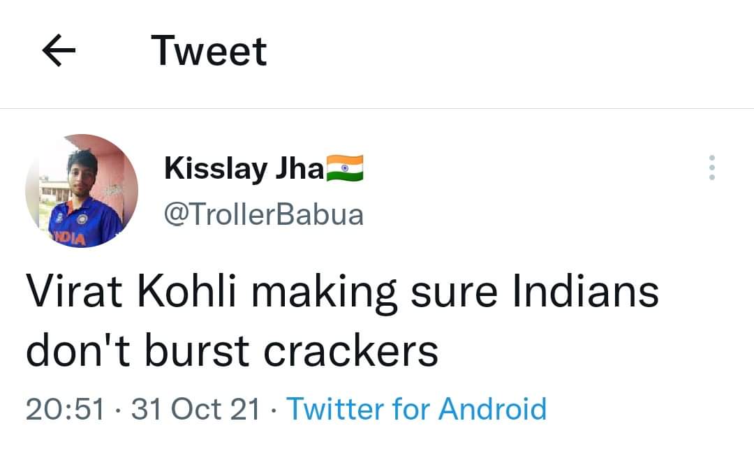 slowlearningcub's tweet photo. This tweet 😂😂😂
 
#India #NewZealand #BanIpl #WorldCupT20 #ViratKohli https://t.co/UTbuVJym1Y
