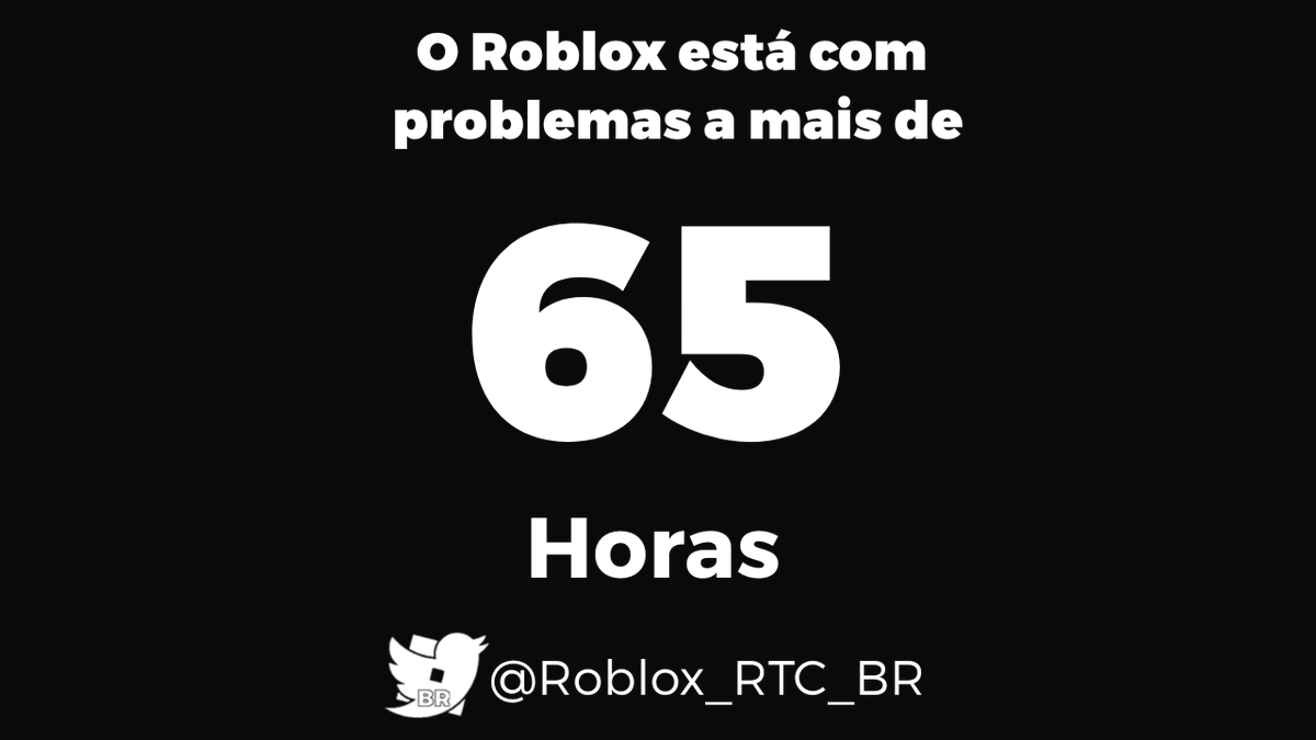 RTC em português on X: INFORMAÇÃO: 41 horas sem o Roblox / X