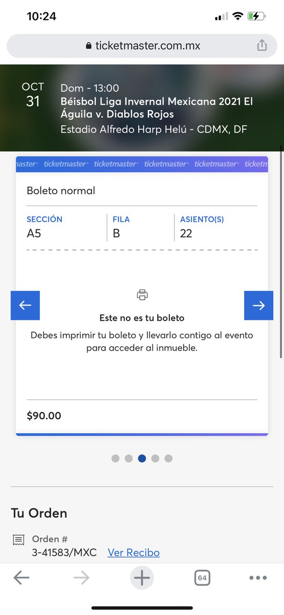 BeaBeats's tweet photo. @Ticketmaster_Me no estoy pudiendo imprimir mis boletos necesito ayuda https://t.co/XhO31cATHa