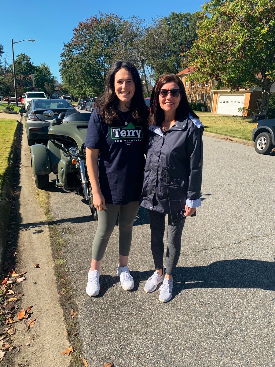 SallySMcAuliffe's tweet photo. Great morning in Virginia Beach launching a canvass for future delegate @kimmelnyk and the entire Democratic ticket! 2 days left, sleep when you’re dead!!! 💥🚀🎉  #GOTV #KeepVirginiaBlue https://t.co/Qq3dpwN4xj