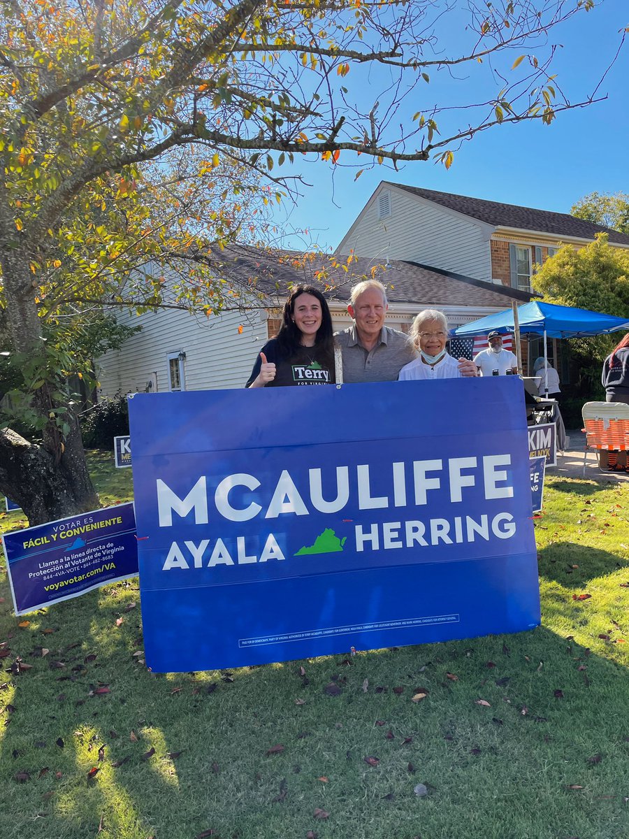 SallySMcAuliffe's tweet photo. Great morning in Virginia Beach launching a canvass for future delegate @kimmelnyk and the entire Democratic ticket! 2 days left, sleep when you’re dead!!! 💥🚀🎉  #GOTV #KeepVirginiaBlue https://t.co/Qq3dpwN4xj
