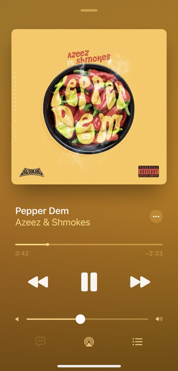 tweetsbydeezah's tweet photo. Pepper Dem by @officialazeez_ featuring shmokes, is really a banger and the latest jam.
#AzeezPepperDem
Listen to the new street jam here ⬇️
https://t.co/yrDV6q0Z4c https://t.co/YGTxjPZwS6