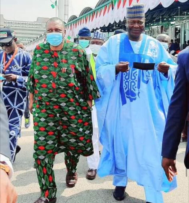 SenIkenya's tweet image. Yesterday , I was at the Eagle Square for the National Convention of the Peoples Democratic Party(PDP) with HEs, The Executive Governor Of Taraba , The Deputy Governor, Sen. Shuaibu Lau and other delegates. #PDPNationalConvention2021
