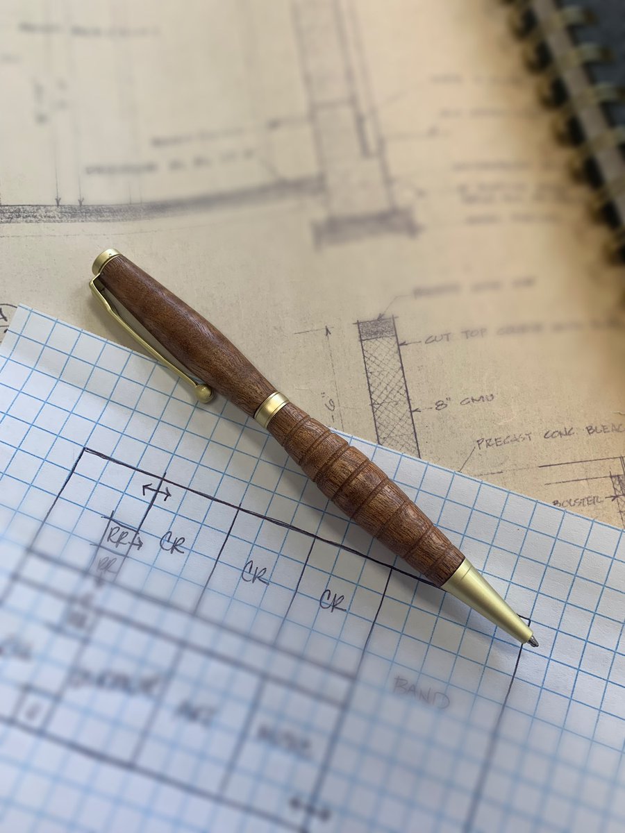 I love working w/ my k12 school clients! A principal gave me a this beautiful pen, because he felt it would be meaningful if the new school addition was designed with a pen the students made in wood shop class. #intentional #WarriorNation