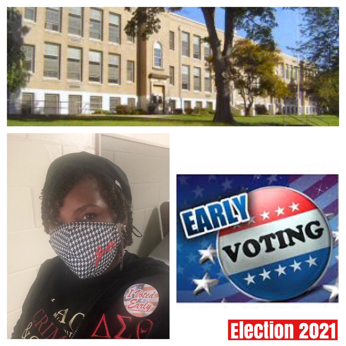 We're voting early in NJ! Look at @RaquelHorn exercising her right to vote. So can you, through 6pm tonight. You can go to any polling station in your county. @CJA_Deltas  <a href="/easternregdst/">EasternRegionDST</a>