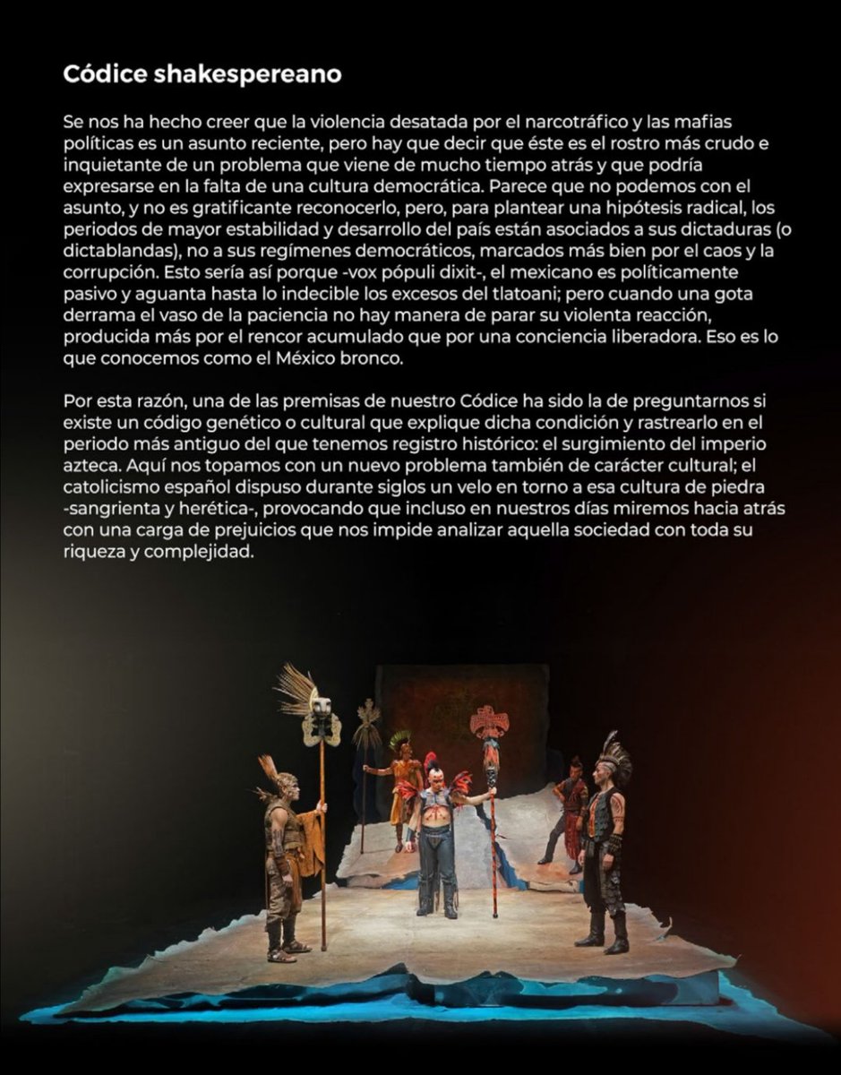 Teatromania_Mx's tweet photo. Hoy concluye el mes de festejos por #10aniversarioTeatromanía y la @CNTeatromx nos invita a disfrutar de #Ultimafunción de #CódiceTenoch #últimafunción en #JulioCastillo 6 pm con #boletosdeinvitadoEspecial dobles interesados en asistir solo citen este tuit con su nombre https://t.co/KjPGAIFoRD