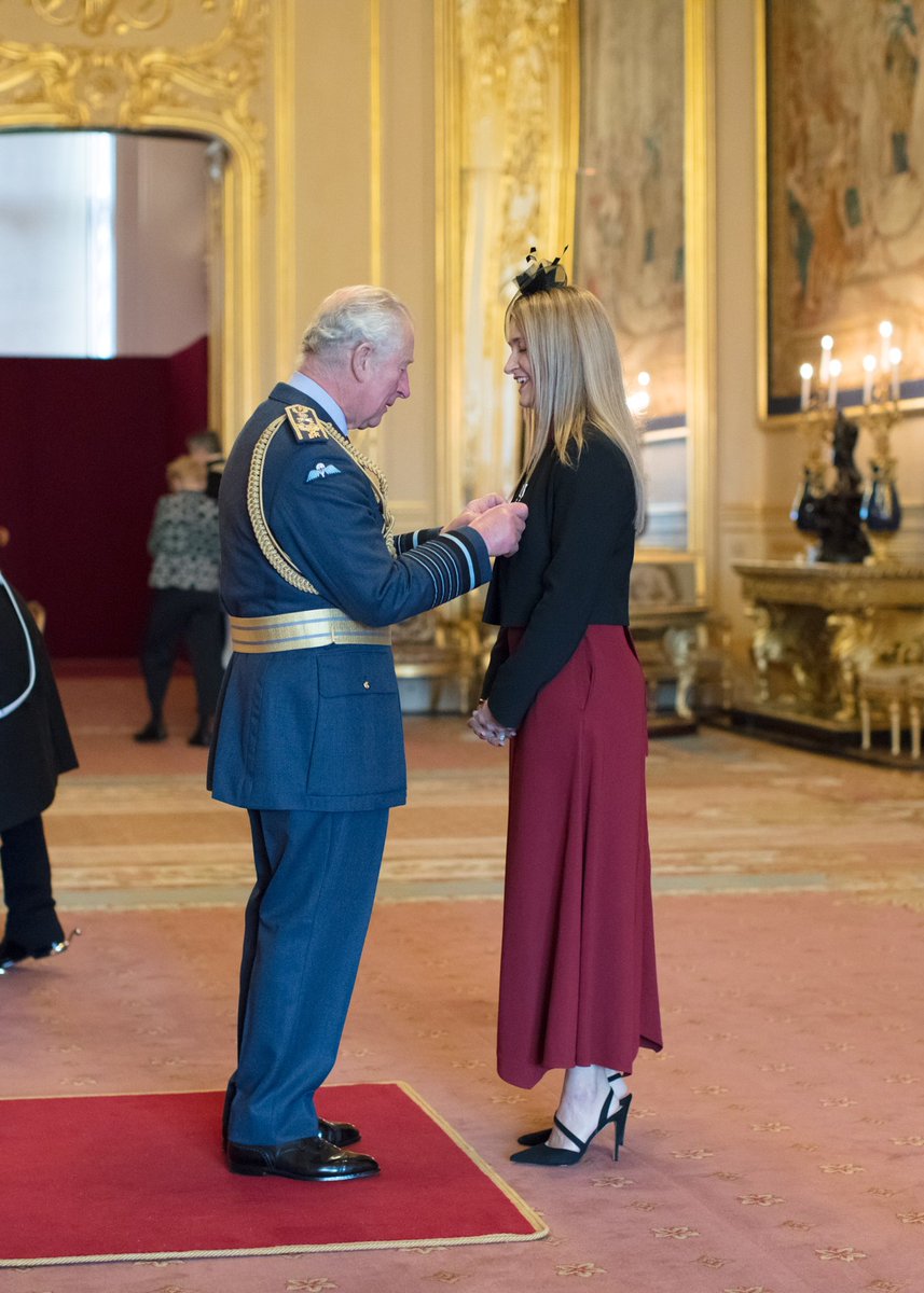 An honour to receive my OBE this week from His Royal Highness the Prince of Wales at the beautiful Windsor Castle