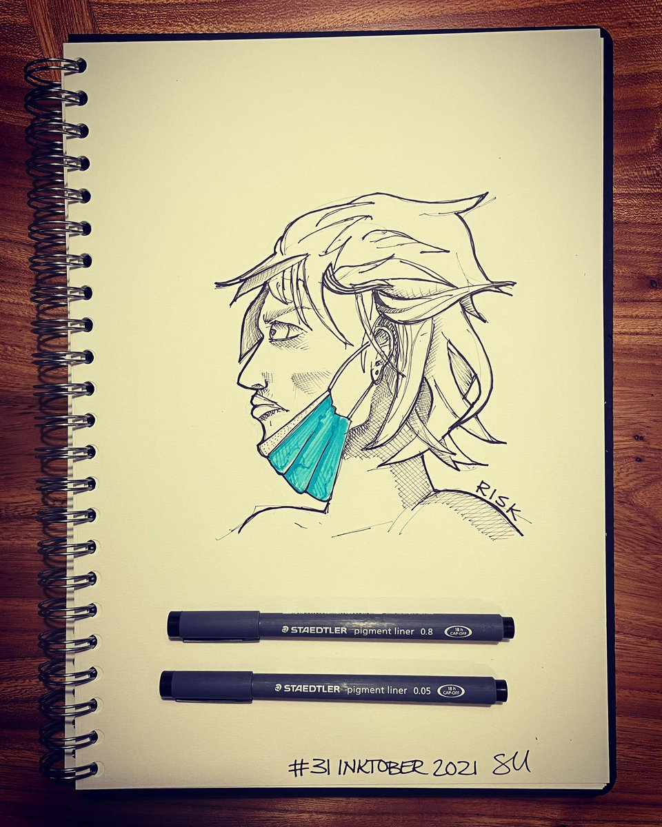 Final day of #inktober2021…Masks only work if you wear them properly… why take the risk…