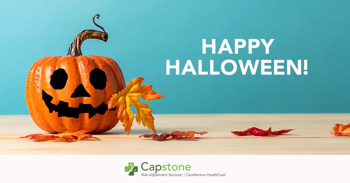 CapstoneRA's tweet photo. Don't be spooked by the transition from fee-for service to value-based care. Reach out to us for documentation training and support! #happyhalloween https://t.co/LJV50eTGCx